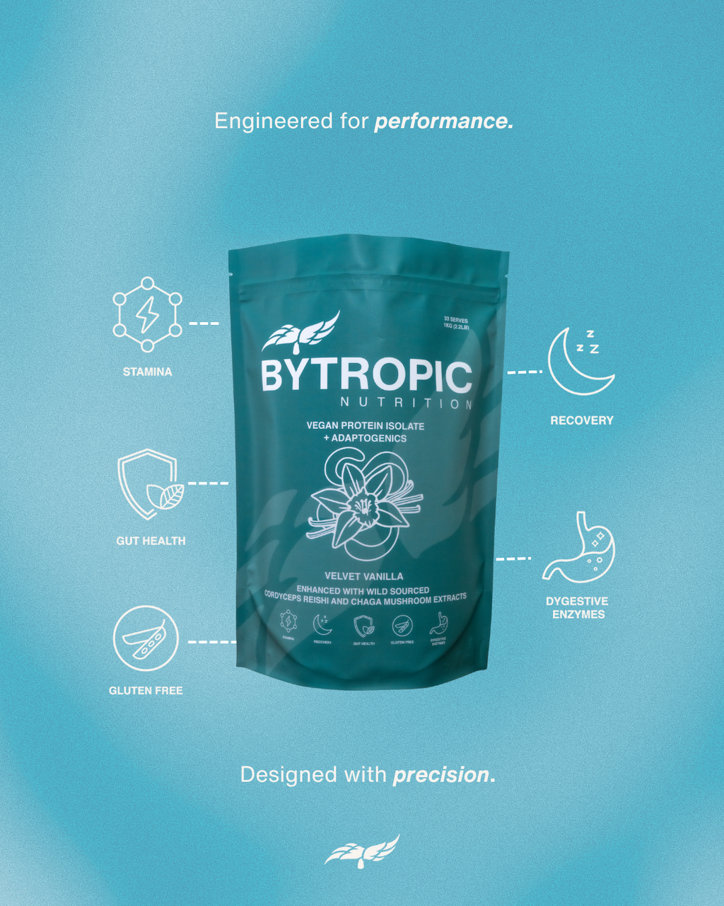 VEGAN PROTEIN ISOLATE + ADAPTOGENICS - VELVET VANILLA