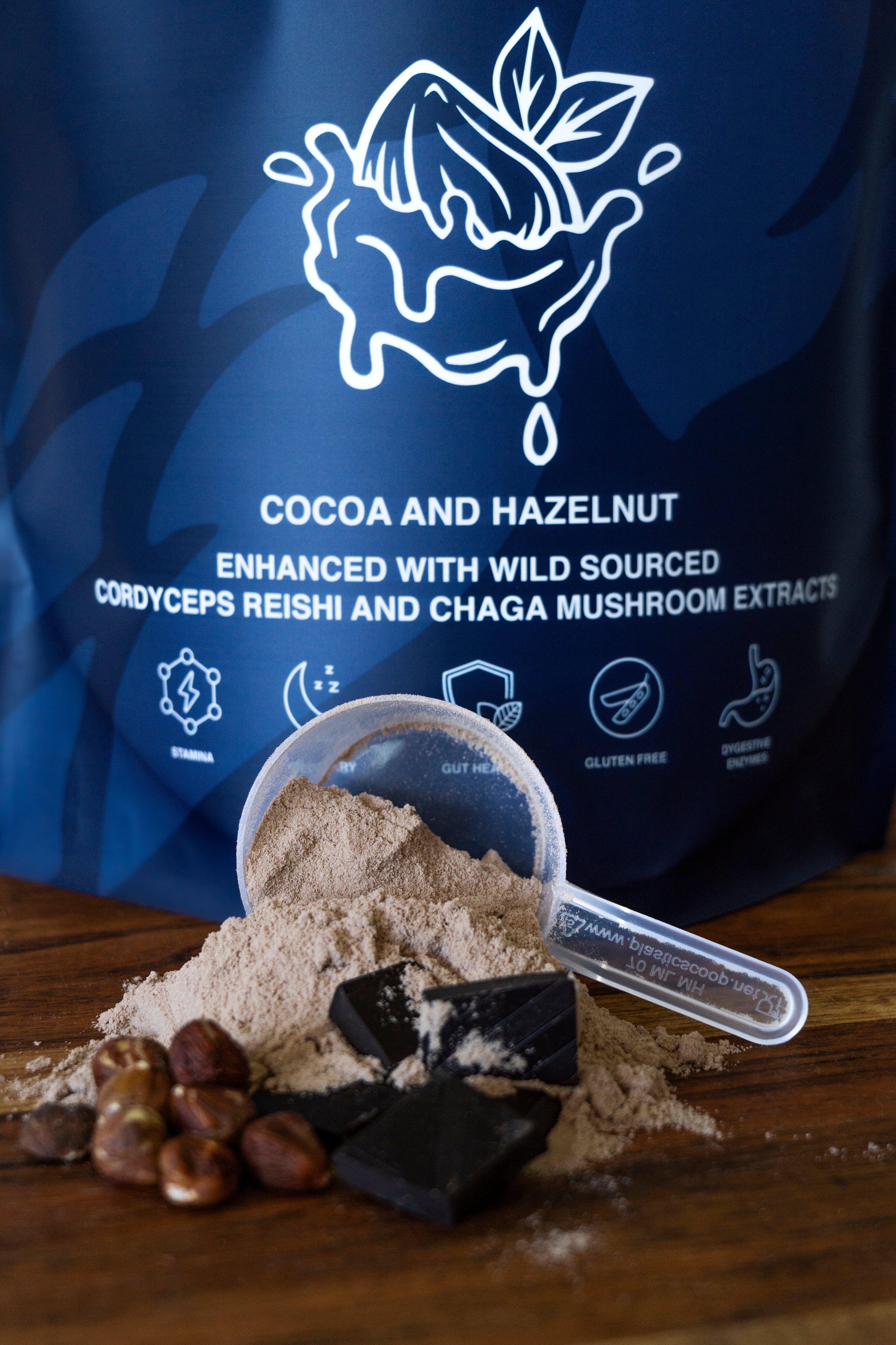 NZ GRASS FED WPI + ADAPTOGENICS - COCOA HAZELNUT